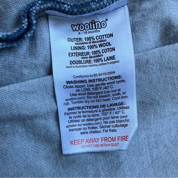 Woolino 4 Season Classic Baby Sleeping Bag, 6-18 Months - Picture 5 of 6